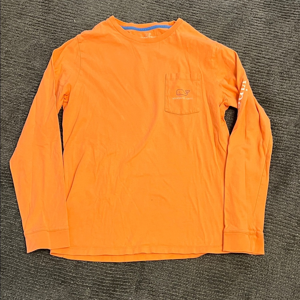 Vineyard Vines Kids peach Long Sleeve Tee